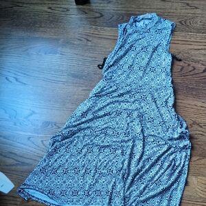 Anthropologie Black and White Maxi Dress